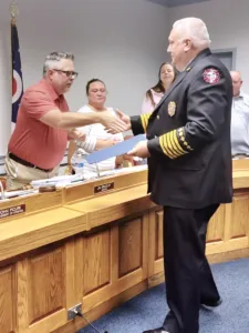 Cortland thanks longtime fire chief